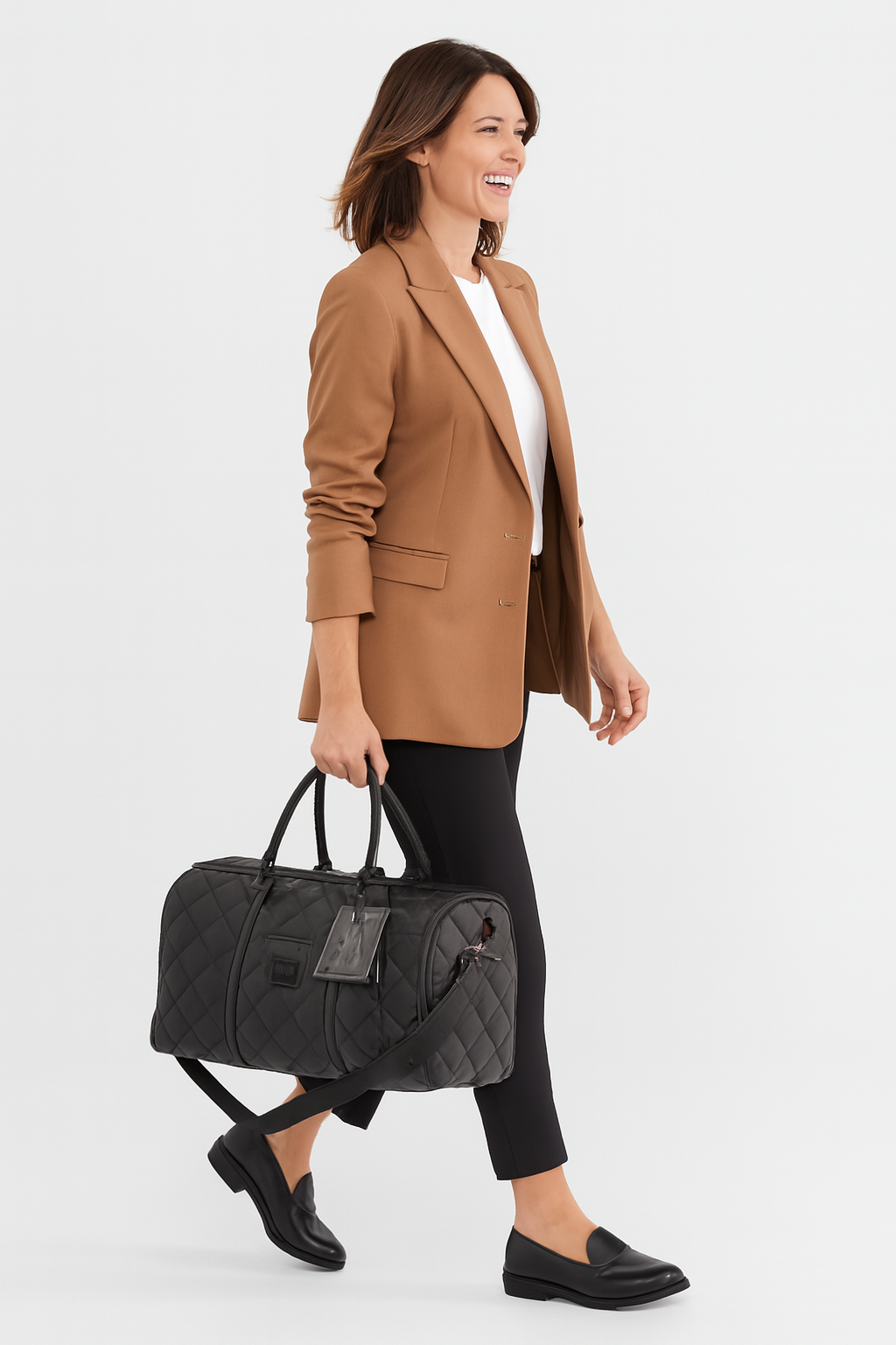 Maleta de Viaje Steve Madden Acolchada Negra