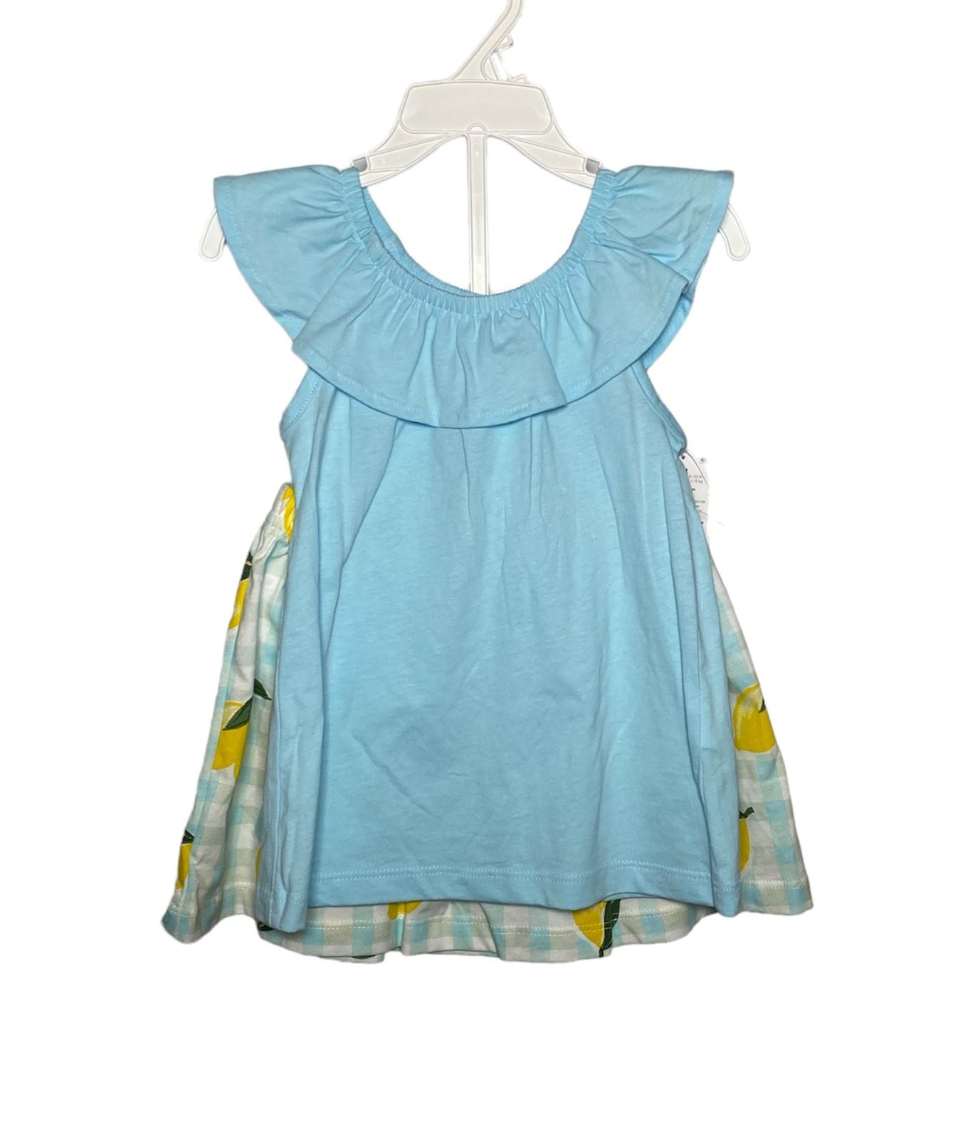 Conjunto de Niña Azul Carter's con Shorts de Limones TALLA 3 Y 4
