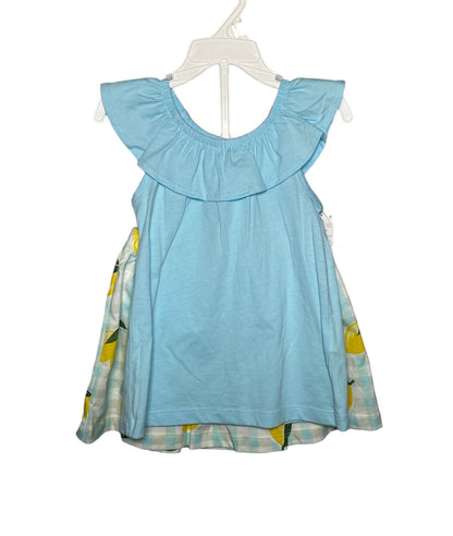 Conjunto de Niña Azul Carter's con Shorts de Limones TALLA 3 Y 4