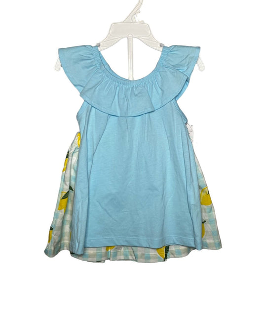 Conjunto de Niña Azul Carter's con Shorts de Limones TALLA 3 Y 4