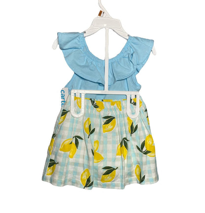 Conjunto de Niña Azul Carter's con Shorts de Limones TALLA 3 Y 4