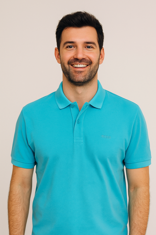 Camiseta Hugo Boss Azul Cielo (Talla M, Caballero)